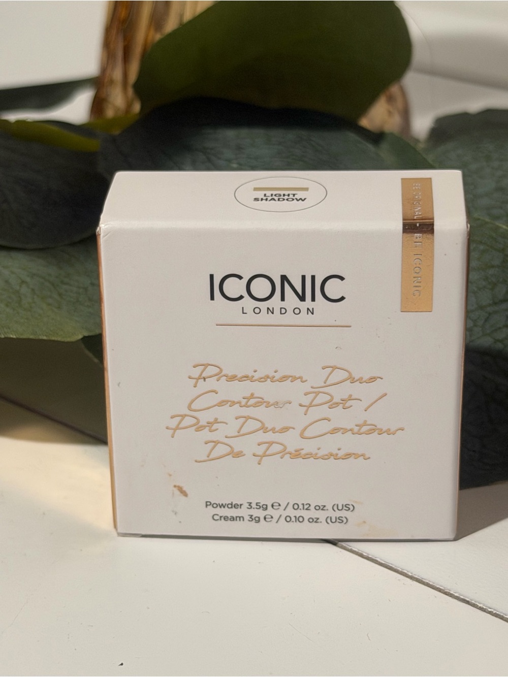 ICONIC London Precision Duo Contour Pot - White & Gold Accents